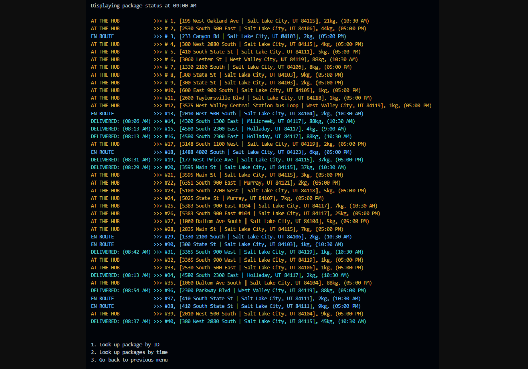 delivery route program preview